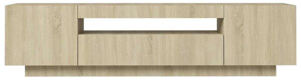 VidaXL sonoma-tölgy színű TV-szekrény LED-lámpákkal 160 x 35 x 40 cm