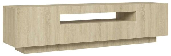 VidaXL sonoma-tölgy színű TV-szekrény LED-lámpákkal 160 x 35 x 40 cm