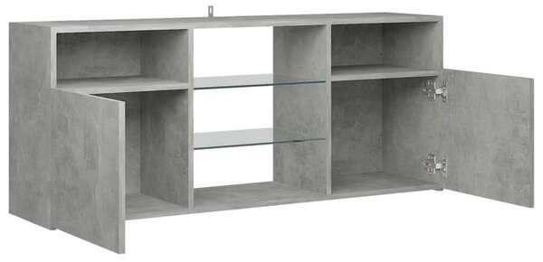 VidaXL LED TV Szekrény - Beton Szürke - 120x30x50 cm