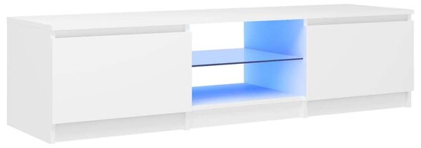 VidaXL LED TV-szekrény - Fehér - 140cm