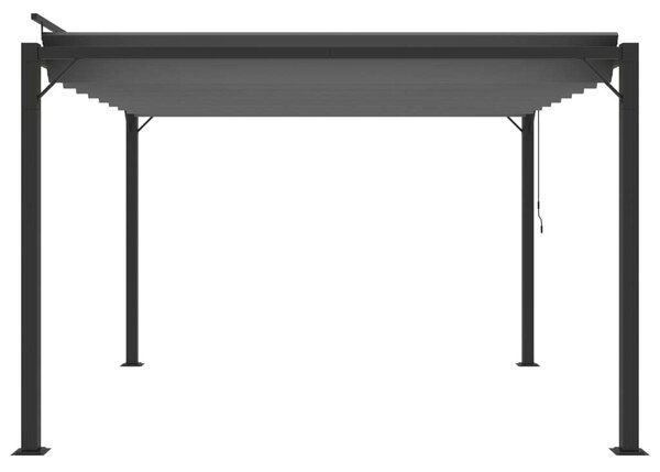 VidaXL Alumínium Pavilon - Lamellás Tető - 3x3m