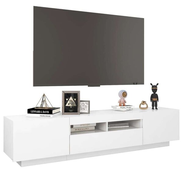 VidaXL TV-szekrény - Modern LED - Fehér - 180cm