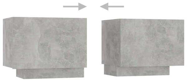 Modern TV-szekrény - Betonszürke - 200cm
