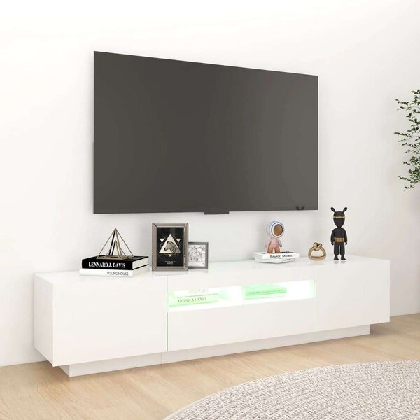 VidaXL TV-szekrény - Modern LED - Fehér - 180cm