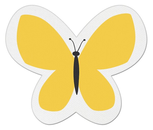 Pillow Toy Butterfly sárga pamutkeverék gyerekpárna, 26 x 30 cm - Mike & Co. NEW YORK