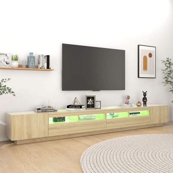 VidaXL TV-szekrény - Sonoma Tölgy - 300 cm