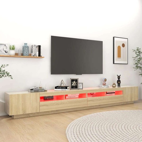 VidaXL TV-szekrény - Sonoma Tölgy - 300 cm