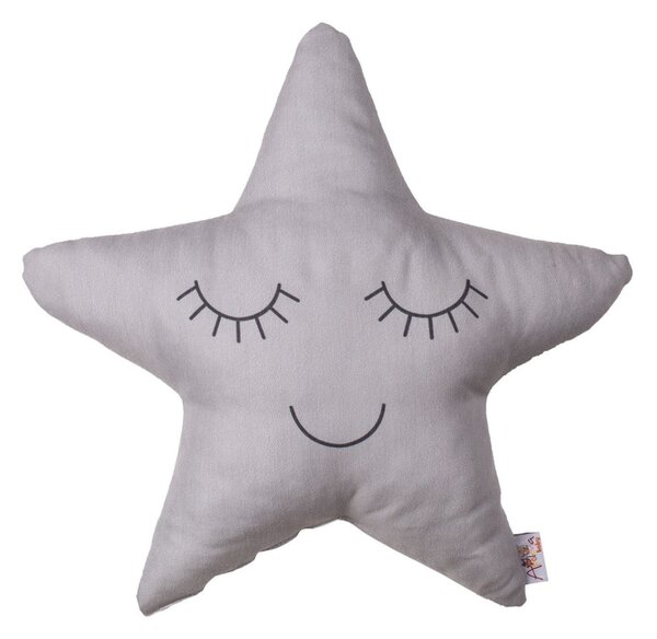 Pillow Toy Star szürke pamutkeverék gyerekpárna, 35 x 35 cm - Mike & Co. NEW YORK