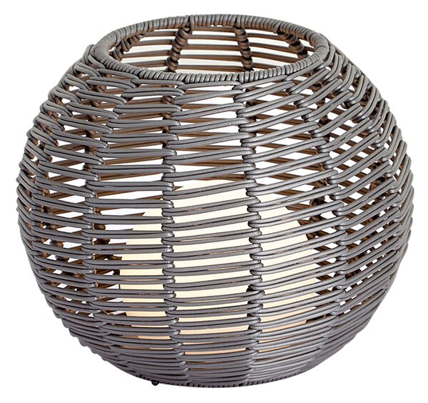 Kültéri asztali lámpa sötétszürke 25 cm LED-del, USB-C-vel újratölthető IP44 - Oli