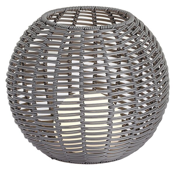 Kültéri asztali lámpa sötétszürke 30 cm LED-del, USB-C-vel újratölthető IP44 - Oli