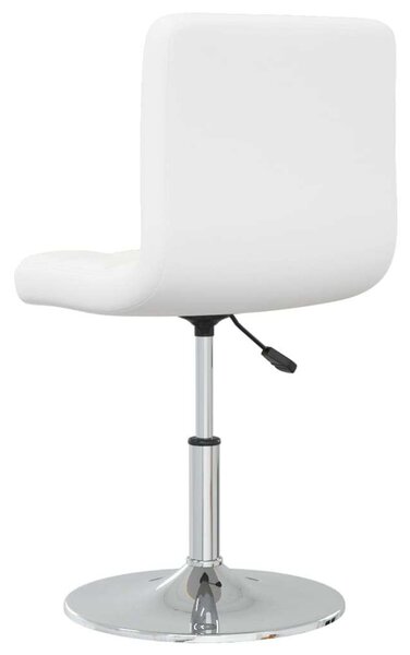 VidaXL Fehér Műbőr Forgószék - 2 db