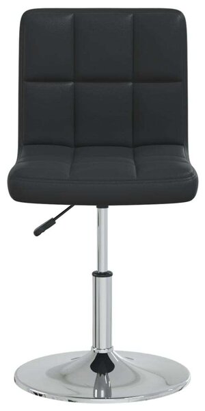 VidaXL Konyhaszékek, 2 db, fekete, ökológiai bőr