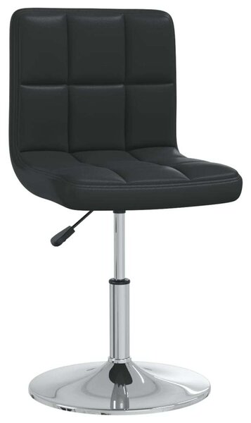 VidaXL Konyhaszékek, 2 db, fekete, ökológiai bőr