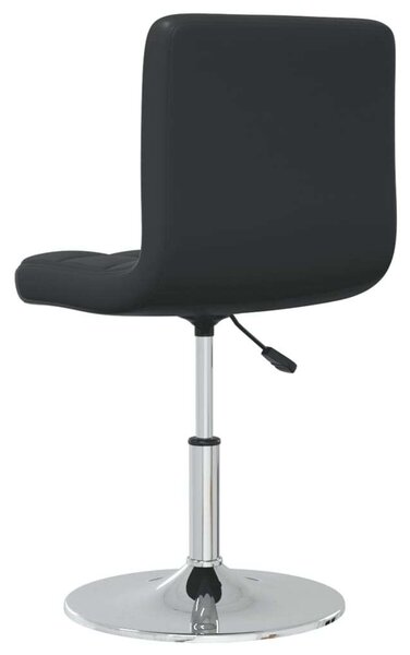 VidaXL Konyhaszékek, 2 db, fekete, ökológiai bőr