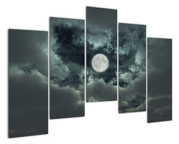 Festészet - hold és felhők (125x90cm)