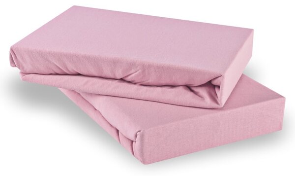 EMI vlágosrózsaszínű szupersztreccs lepedő, 90 (100)x200-as lap