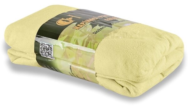 EMI Krém színű frottír gumis lepedő, 90 (100)x200-as lap
