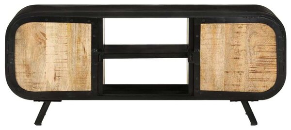 Mangófa TV-szekrény - Ipari Stílus - 110x30x45 cm