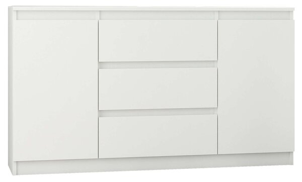 Komód 3 fiók 2 ajtó R140-S3 - fehér