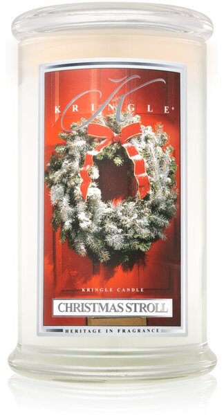 Kringle Candle Christmas Stroll illatos gyertya 624 g