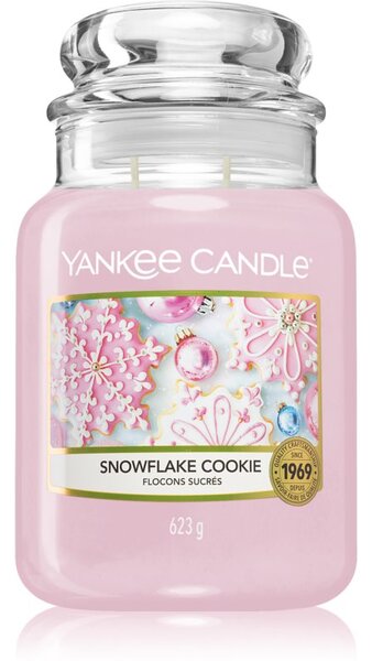 Yankee Candle Snowflake Cookie illatos gyertya Classic nagy méret 623 g