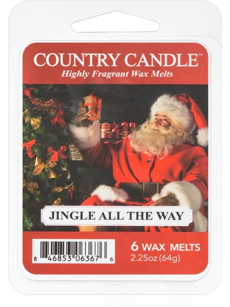 Country Candle Jingle All The Way illatos viasz aromalámpába 64 g