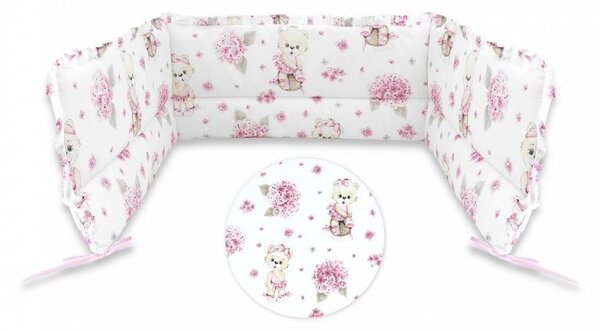 Baby Shop fejvédő kiságyba - Balerina maci rózsaszín