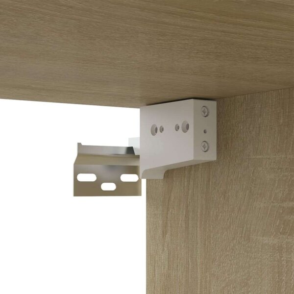 Modern Fali TV Szekrény - Sonoma Tölgy - 100x30x30 cm - 4 db