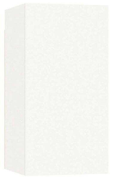 Modern Fehér Falra Szerelhető TV Szekrény Szett - 4 db - 30,5x30x60 cm