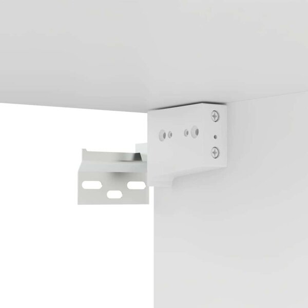 Falra Szerelhető TV Szekrény Szett - Fehér - 80x30x30 cm