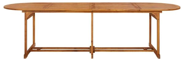 VidaXL Akácfa Kertasztal - Ovális - 280x90 cm