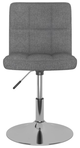 VidaXL Forgó Étkezőszék - Szövet - 4 db - Világosszürke
