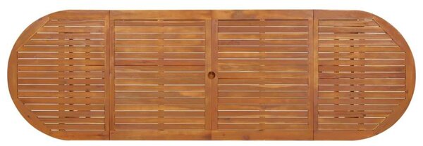VidaXL Akácfa Kertasztal - Ovális - 280x90 cm