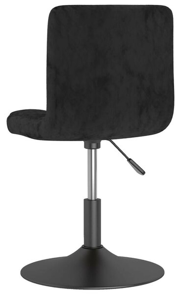 VidaXL Bársony Étkezőszék - 4 db - Fekete