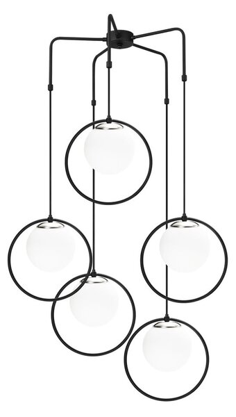 Satyros fekete fém függőlámpa - Opviq lights