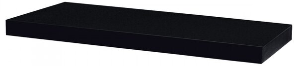 Lebegő polc 60 cm, MDF, Magasfényű Fekete Színben P-001