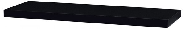Lebegő polc 80 cm. MDF, Magasfényű Fekete Színben P-005 Nyíregyházi Raktárról