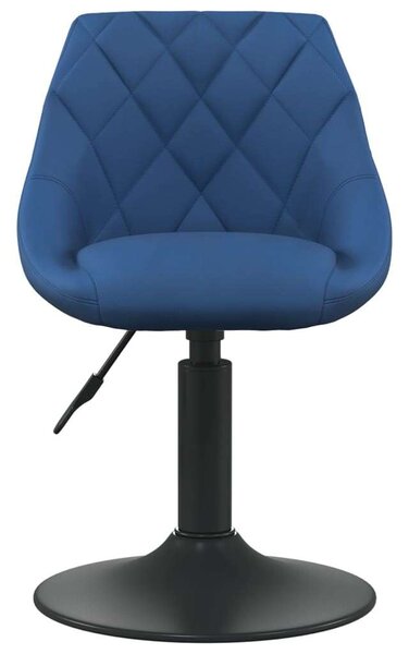 VidaXL Kék Bársony Forgó Étkezőszék (4 db)