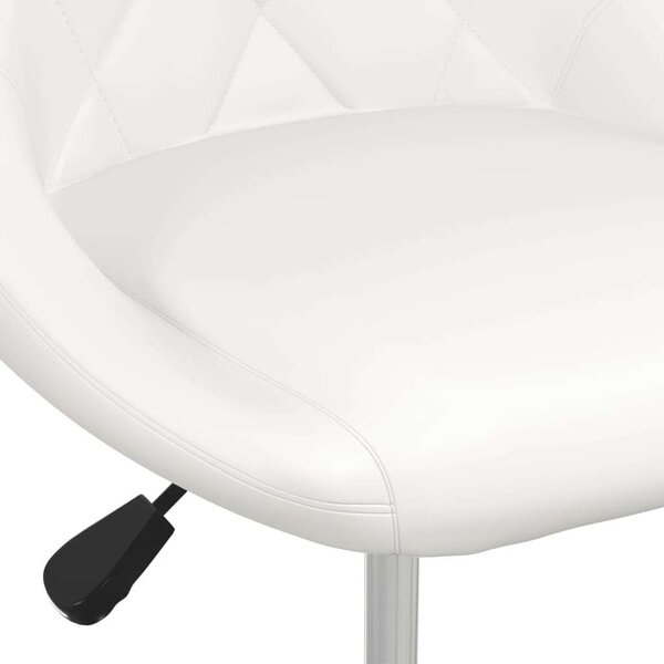 VidaXL 4 db fehér műbőr étkezőszék