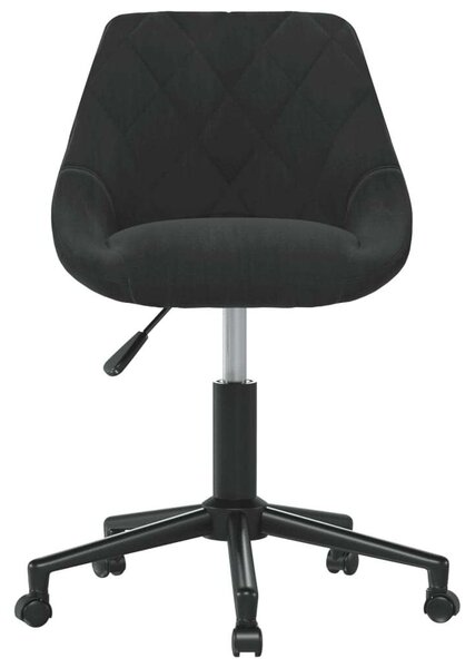 VidaXL Forgó Étkezőszék - 2 db - Fekete Bársony