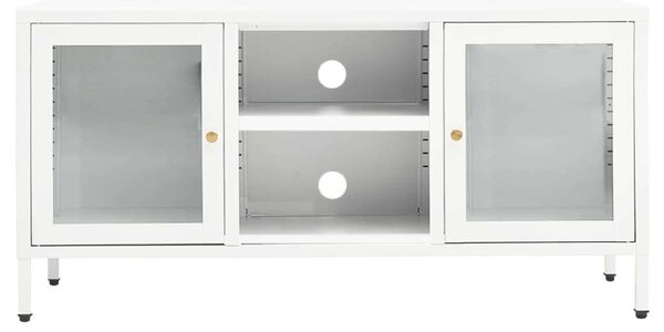 VidaXL Fehér Acél TV-szekrény - 105x35x52 cm