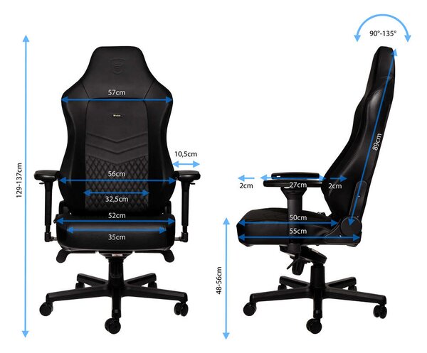 Noblechairs Hero Gamer Szék - Valódi Bőr