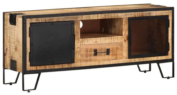 Mangófa TV-szekrény - Ipari Stílus - 110x31x46 cm