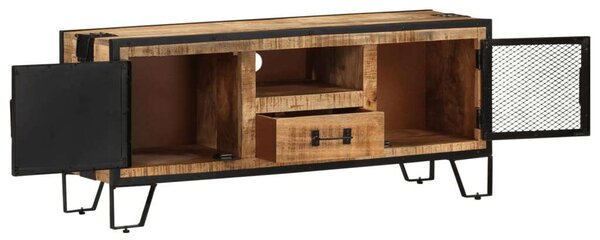 Mangófa TV-szekrény - Ipari Stílus - 110x31x46 cm
