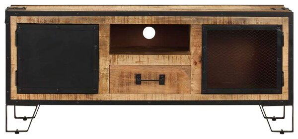 Mangófa TV-szekrény - Ipari Stílus - 110x31x46 cm