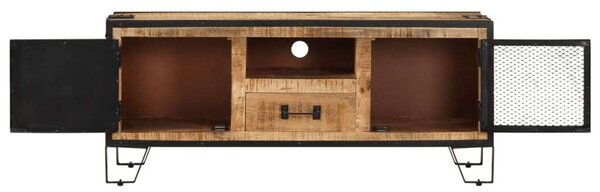 Mangófa TV-szekrény - Ipari Stílus - 110x31x46 cm