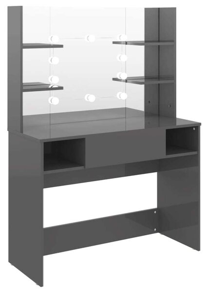 VidaXL LED-es Sminkasztal - 100x40x135 cm