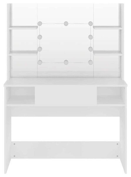 VidaXL Sminkasztal LED-es - Fehér - 100x40x135 cm