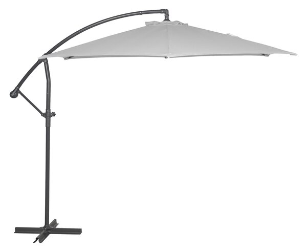 ROJAPLAST FREE POLE függő napernyő, hajtókarral - szürke - ø 300 cm ()