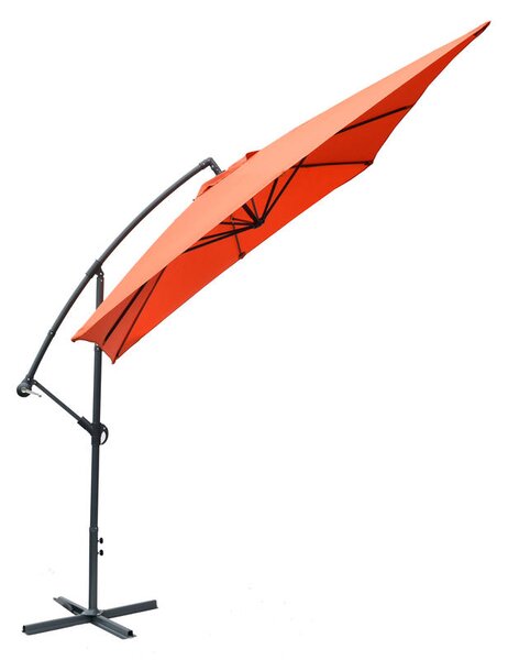 Fém napernyő 8080 - 270x270cm - terracota